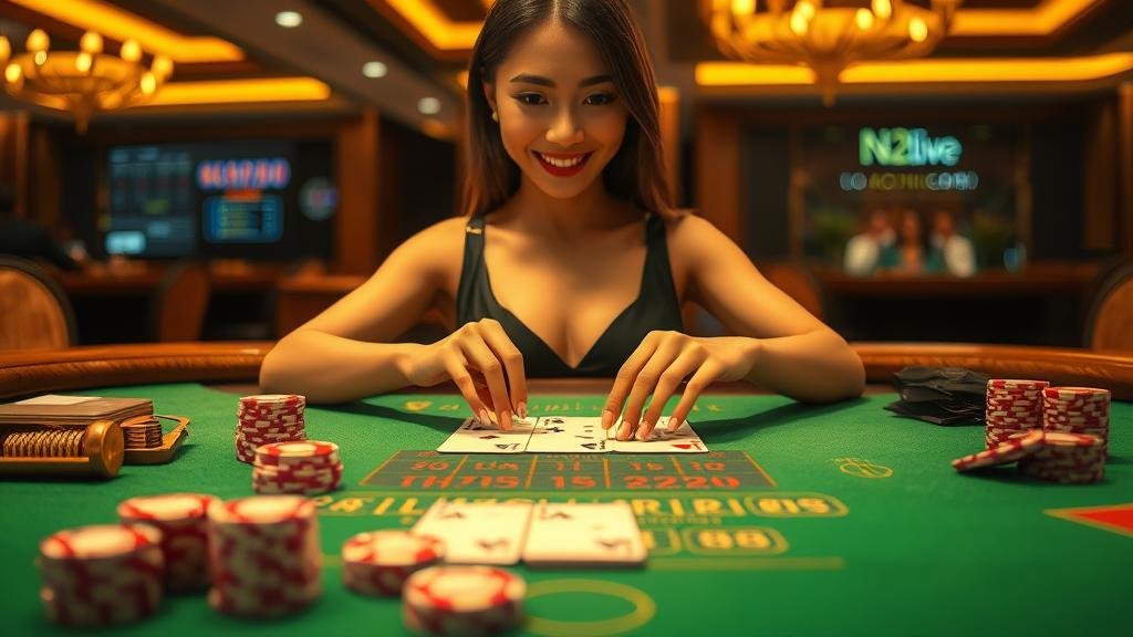 โต๊ะบาคาร่า LuckyStreak ดีลเลอร์มืออาชีพ