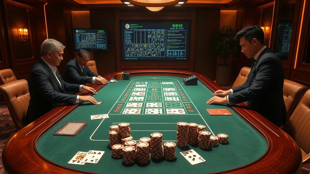 ตัวอย่างเค้าไพ่บาคาร่า: ถนนเล็กและถนนใหญ่