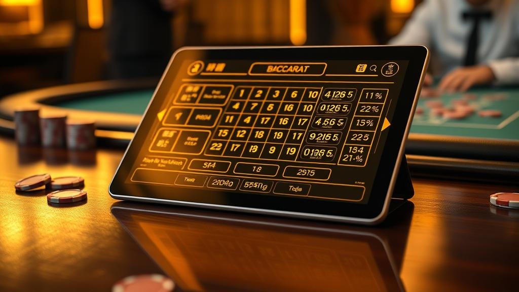 ตารางแสดงเค้าไพ่บาคาร่ารูปแบบต่างๆ