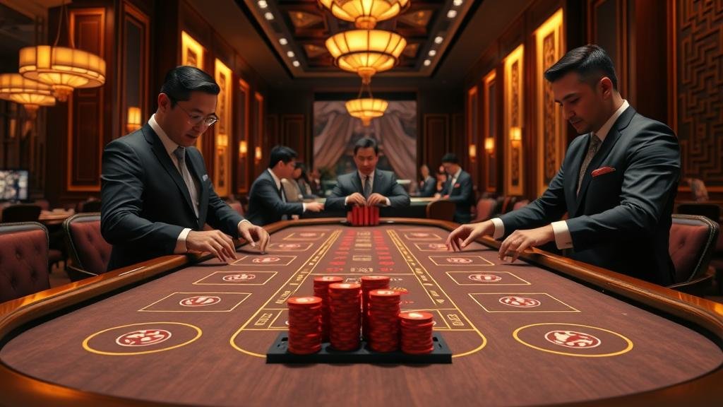 การแสดงผลเค้าไพ่ในบาคาร่า Evolution Gaming