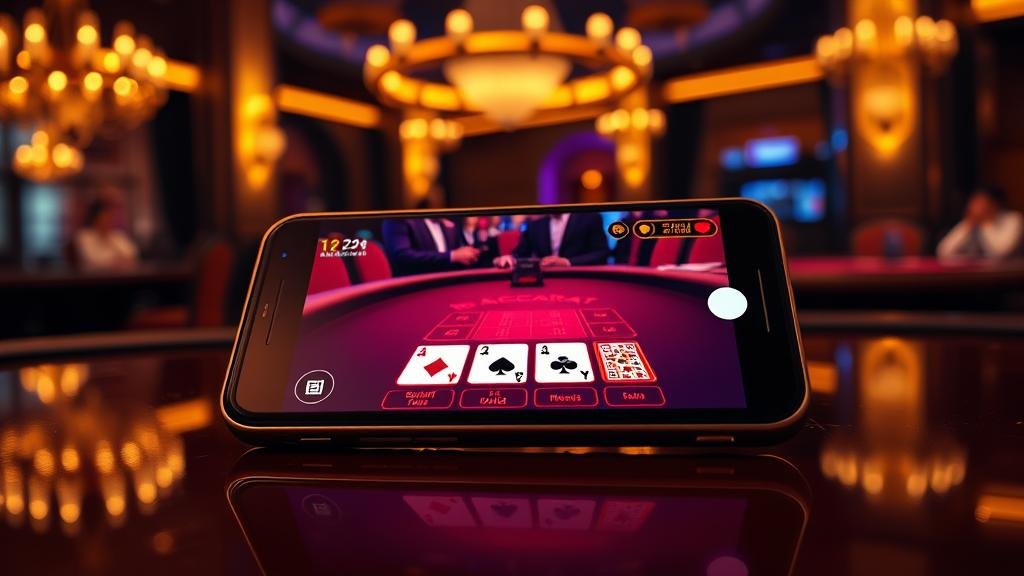 การแสดงผลเค้าไพ่บาคาร่าบนหน้าจอ