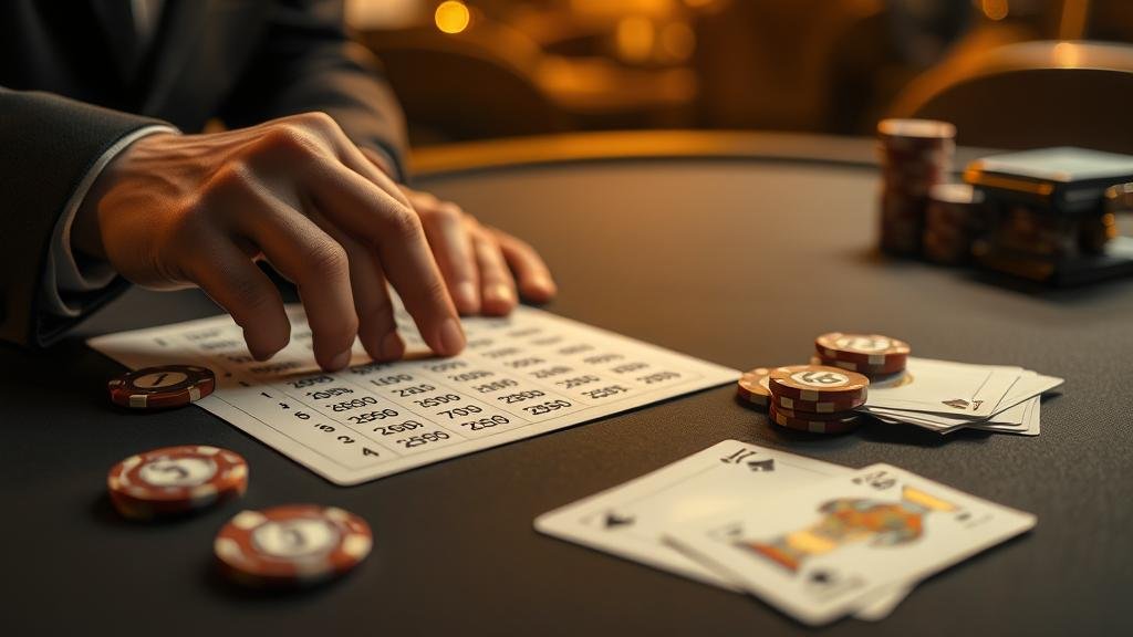 การแสดงผลเค้าไพ่บาคาร่าแบบลูกปัดและถนนใหญ่