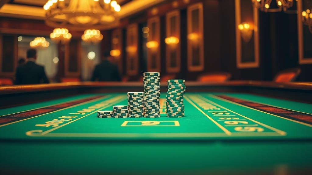 หน้าจอเกมบาคาร่าแสดงอัตราจ่ายและการตั้งค่า