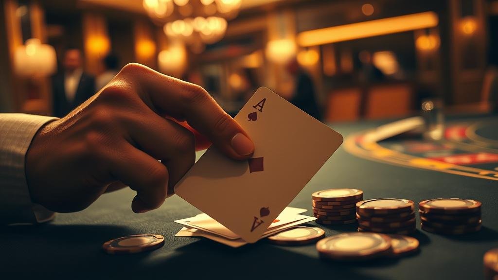 หน้าจอเกมบาคาร่าสดพร้อมเค้าไพ่