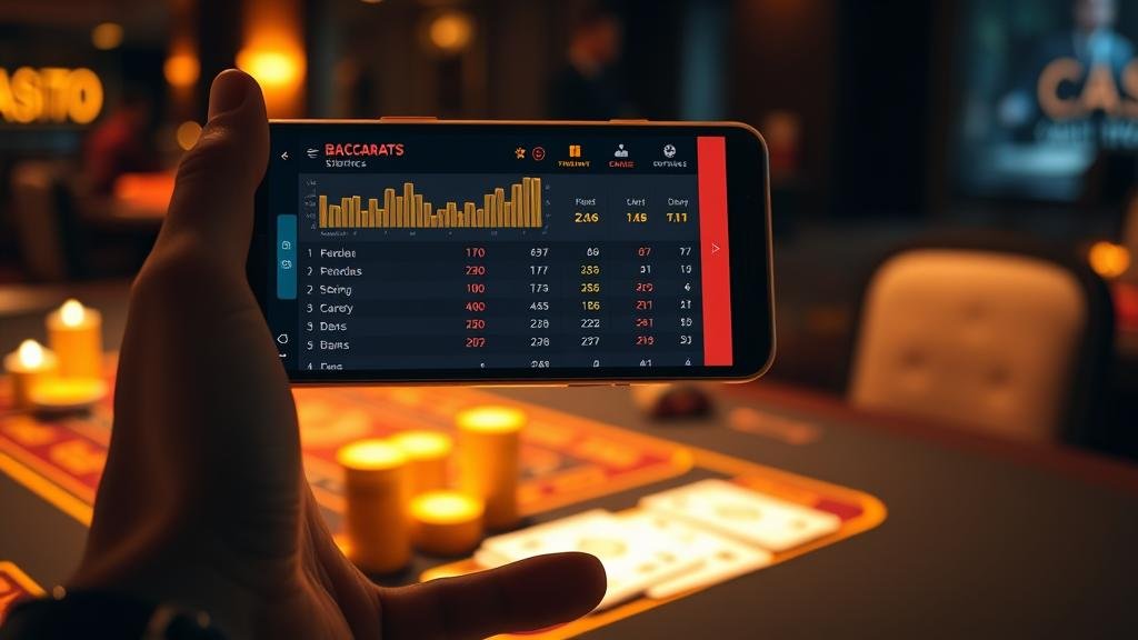 การบริหารเงินทุนและวิเคราะห์สถิติบาคาร่าบนแท็บเล็ต