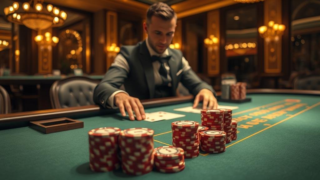 หน้าจอเกมบาคาร่า PP แสดงสถิติและตัวเลือกการเดิมพัน