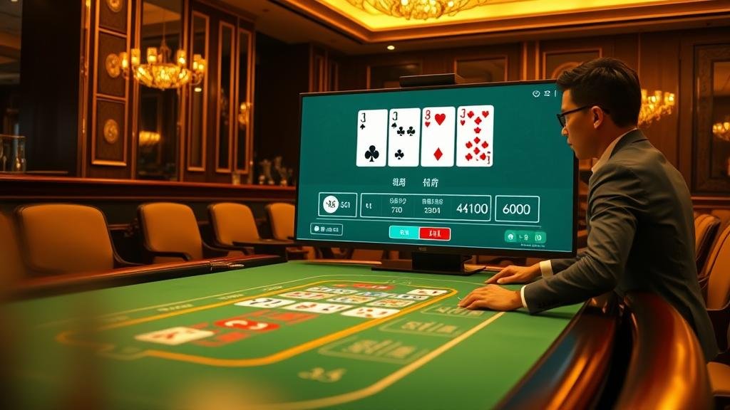 หน้าจอการเล่นบาคาร่าสดจาก WM Casino