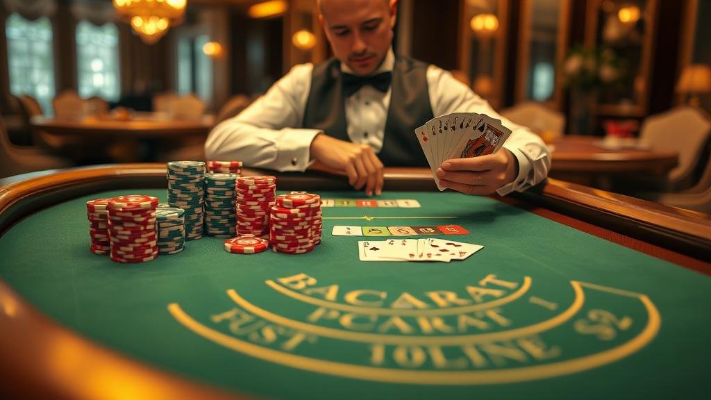 หน้าจอเกมบาคาร่าออนไลน์ แสดงผลการเดิมพัน