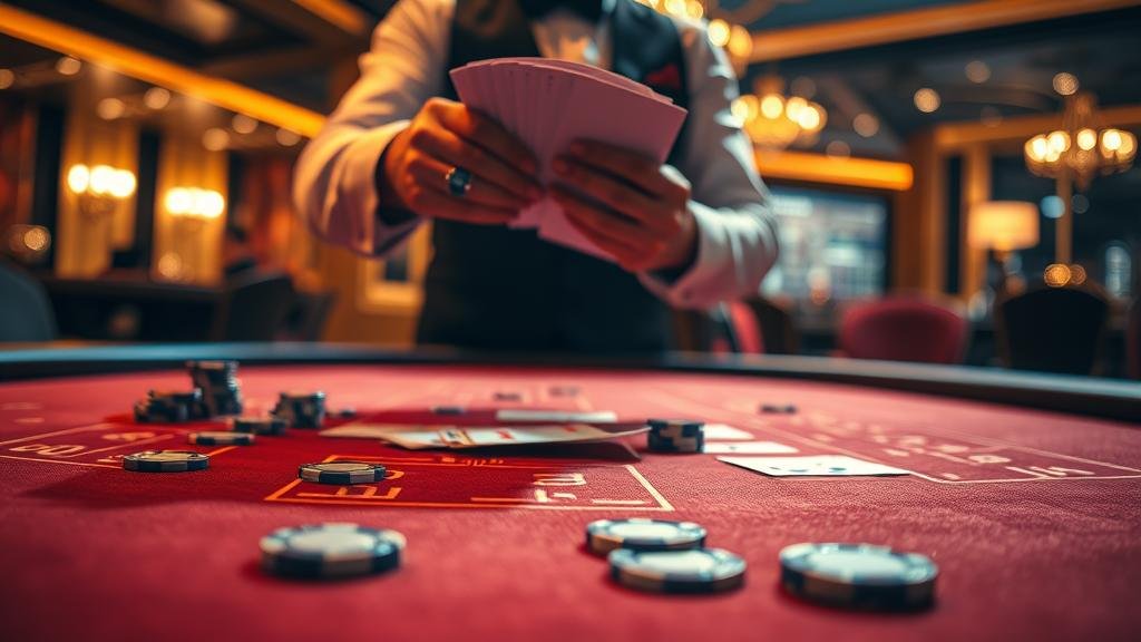 หน้าจอเกมบาคาร่าสด