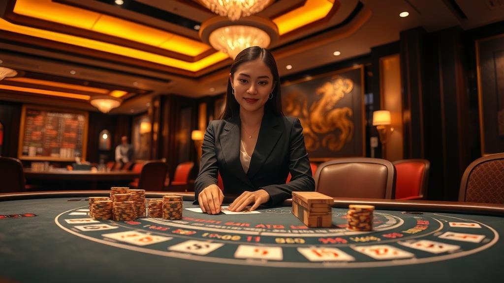 หน้าจอเกมบาคาร่า Evolution พร้อมฟีเจอร์สายฟ้า