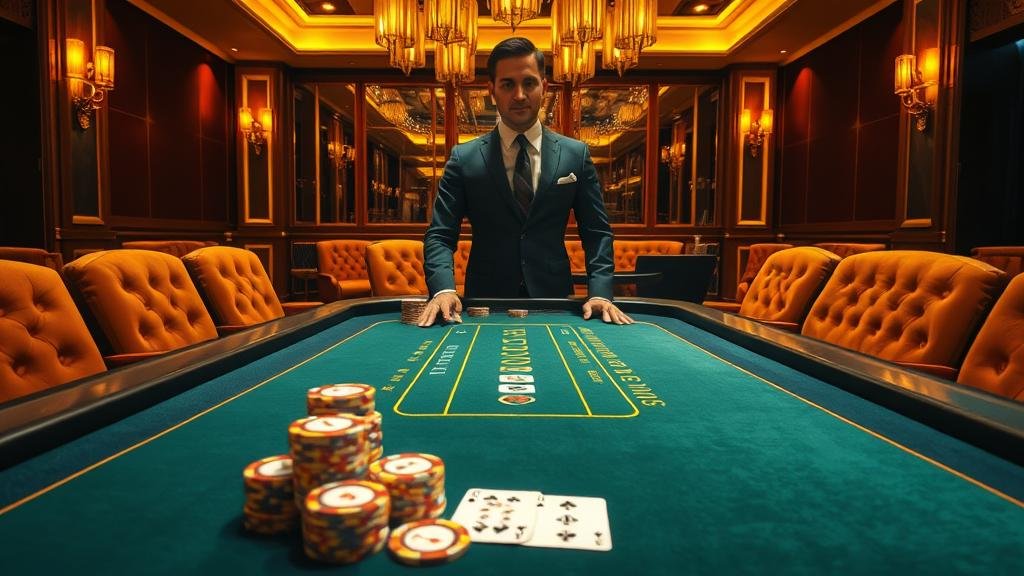 นักพนันกำลังวิเคราะห์เกมบาคาร่า