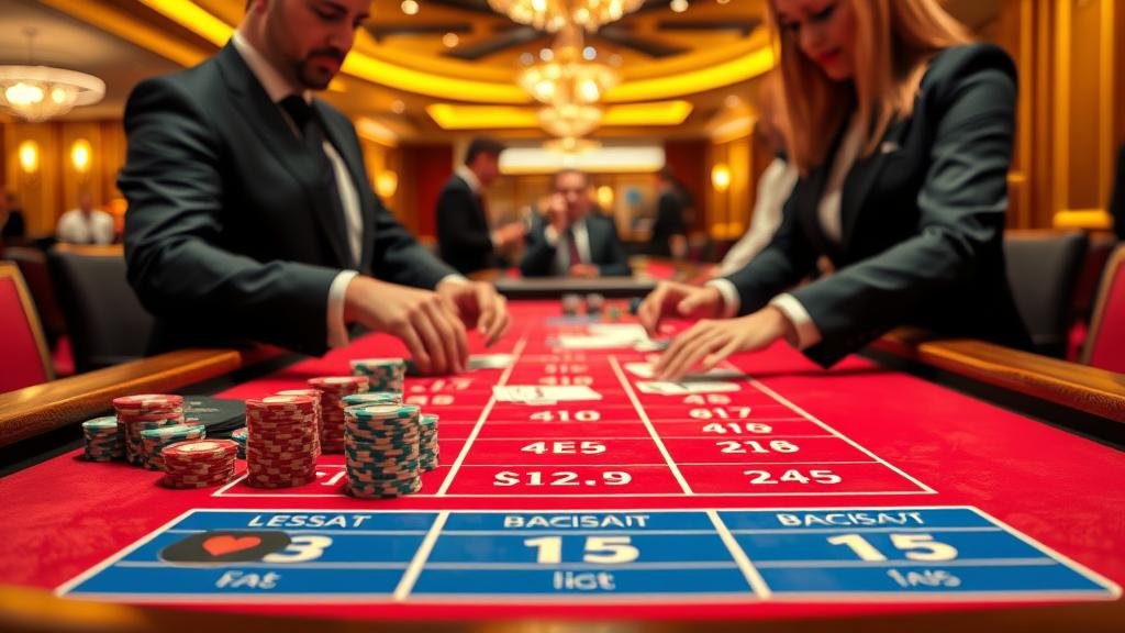 การแจกไพ่บาคาร่าสด