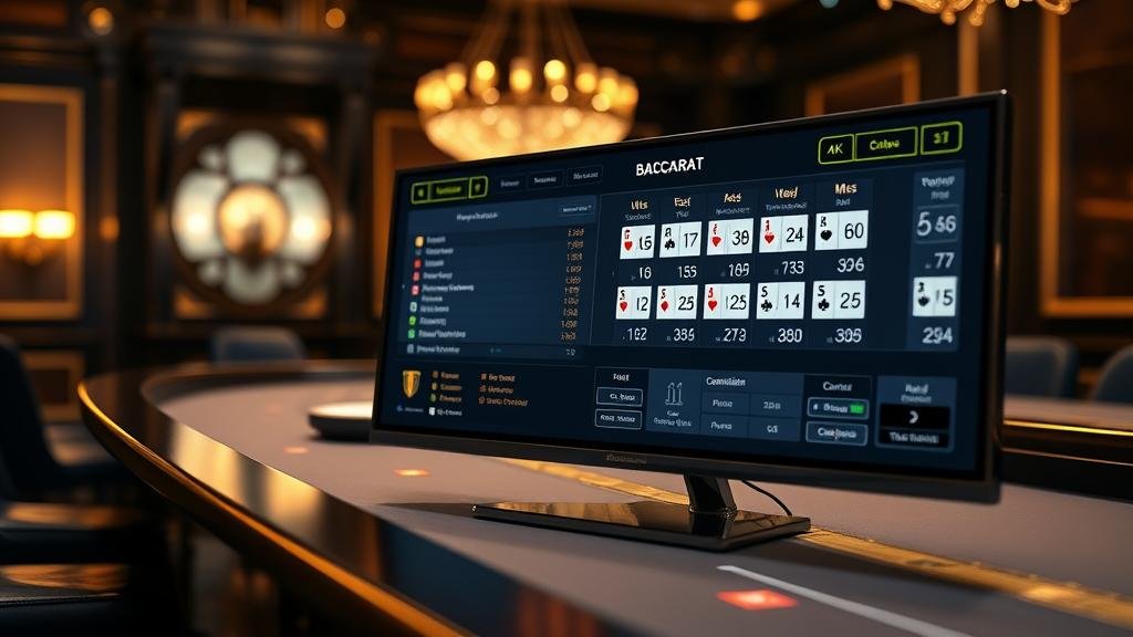 การดูสถิติบาคาร่าบนแท็บเล็ต