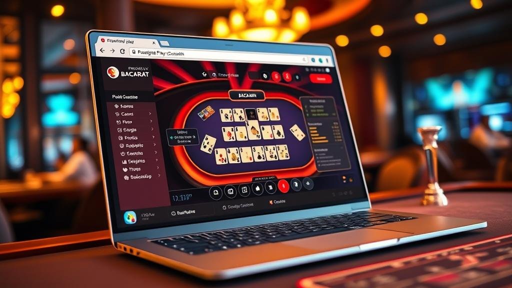 หน้าจอเกมบาคาร่า DG บนมือถือ