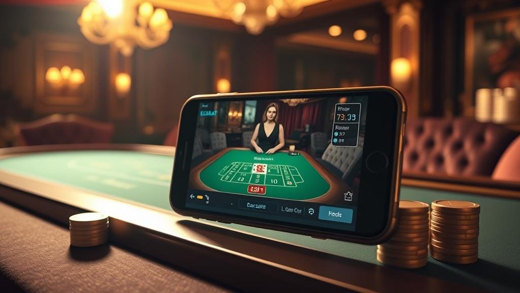 ตัวอย่างการอ่านเค้าไพ่บาคาร่าบนแท็บเล็ต