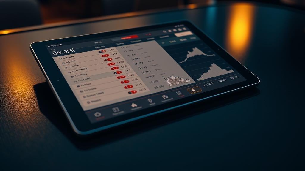 กราฟแสดงสถิติบาคาร่าและรูปแบบการเดิมพัน