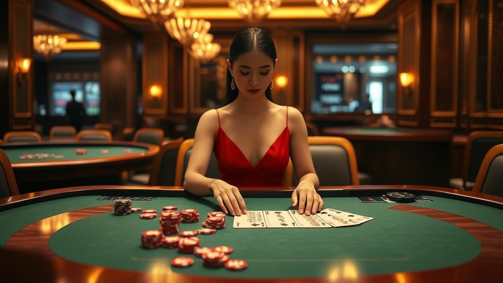 หน้าจอแสดงสถิติการออกไพ่บาคาร่า