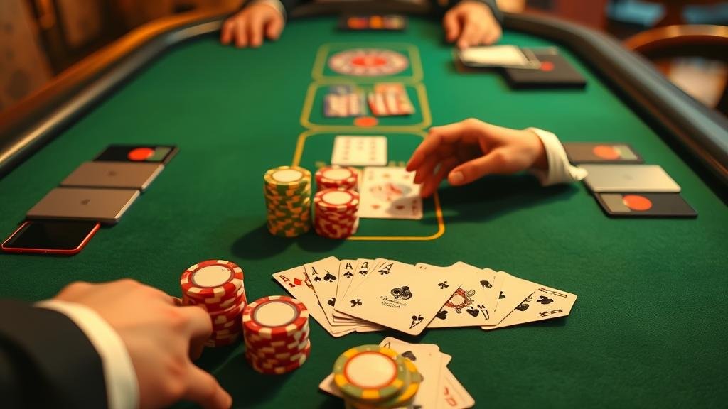 หน้าจอโทรศัพท์มือถือแสดงเกมบาคาร่า BG Vivo สปีด