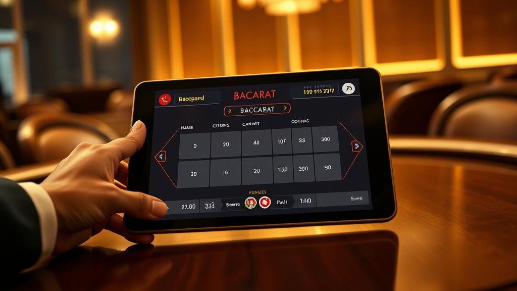 การอ่านสกอร์บอร์ดบาคาร่า Playtech บนมือถือ