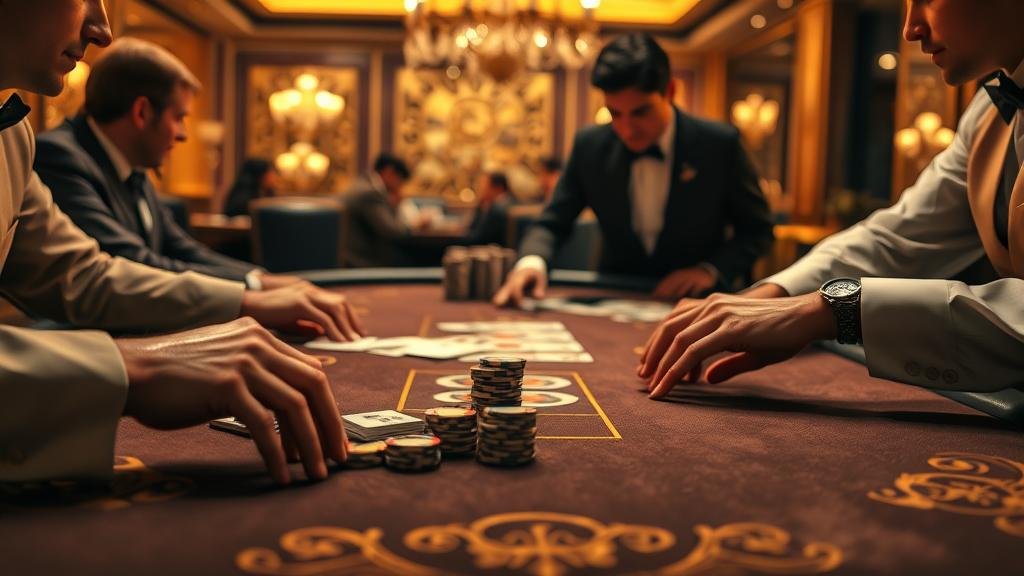 นักเดิมพันมืออาชีพกำลังวางเดิมพันบาคาร่า ตาโต