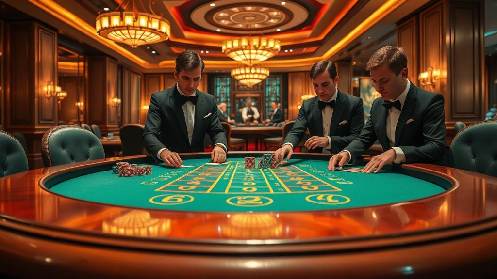 หน้าจอโทรศัพท์มือถือแสดงเกมบาคาร่า