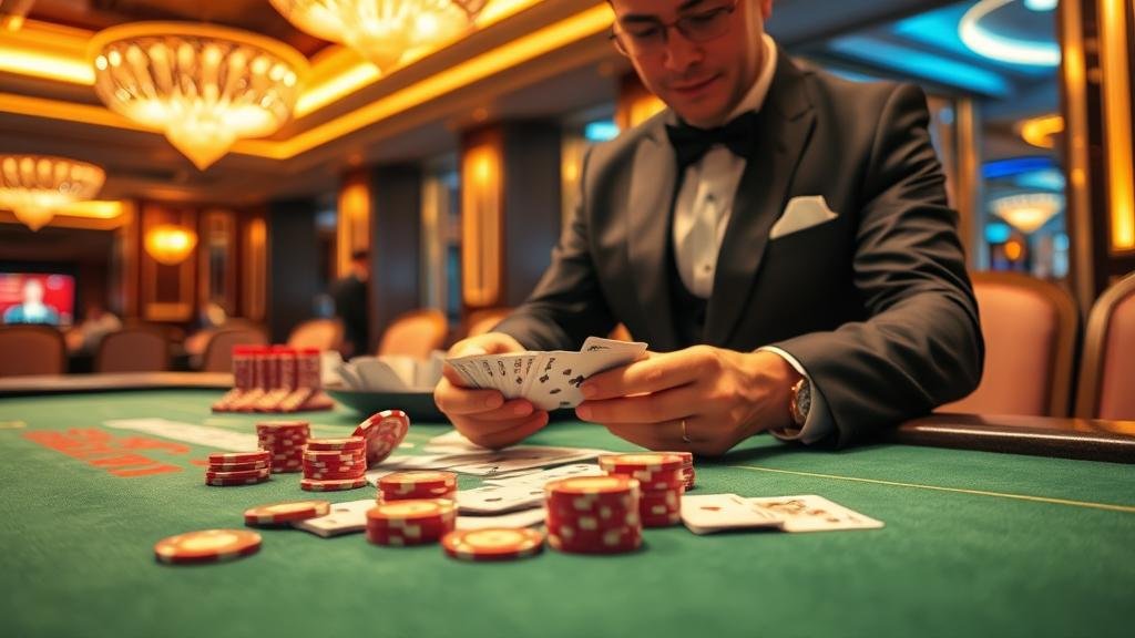 ไพ่บาคาร่าและชิปเดิมพัน