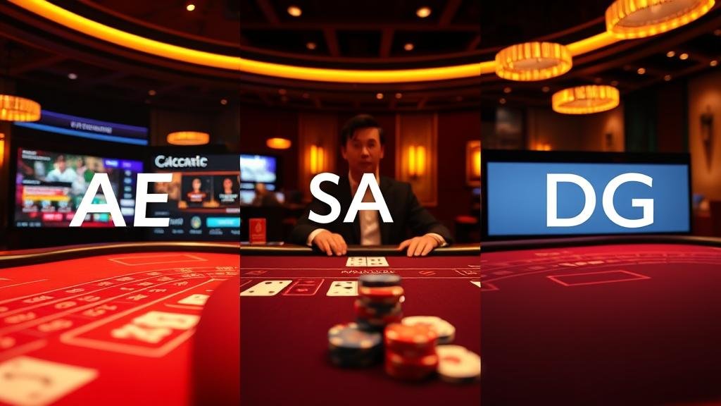 บาคาร่า: คู่มือเลือกห้องสไตล์คุณ AE, SA, DG สลับค่ายไว ทำเงินง่าย