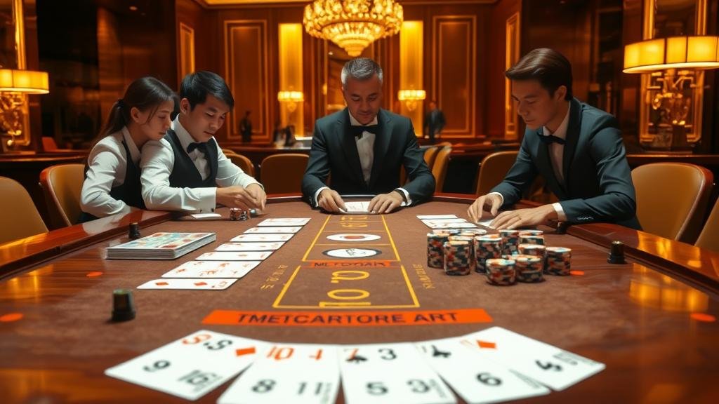 หน้าจอการเล่นบาคาร่าสดบนเดสก์ท็อป