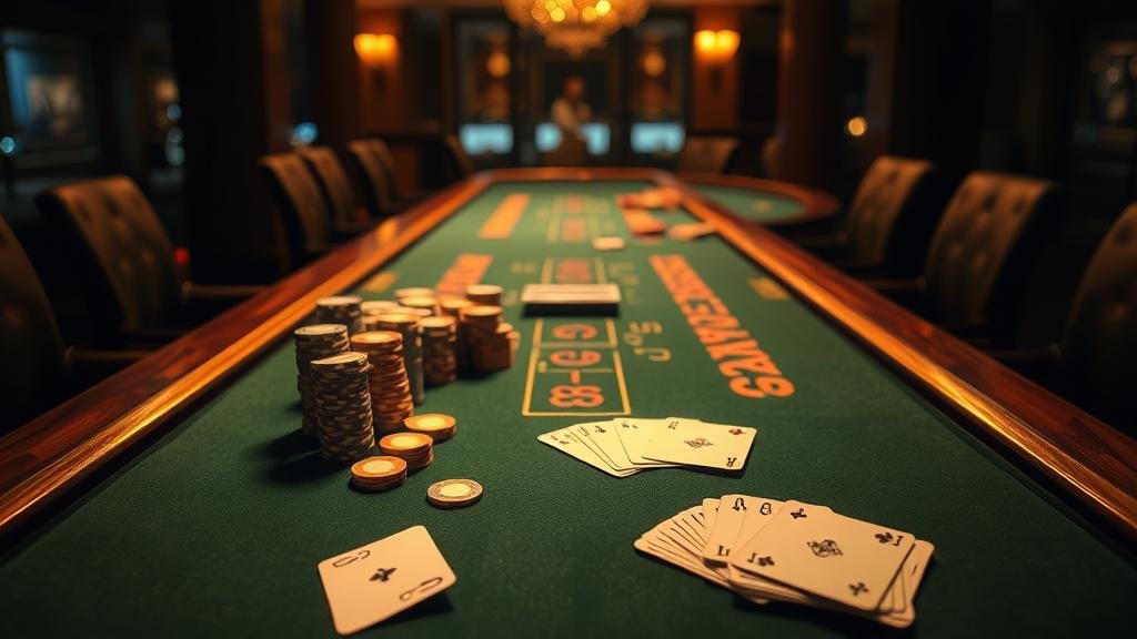 นักเดิมพันหญิงใช้แท็บเล็ตวิเคราะห์เค้าไพ่บาคาร่า