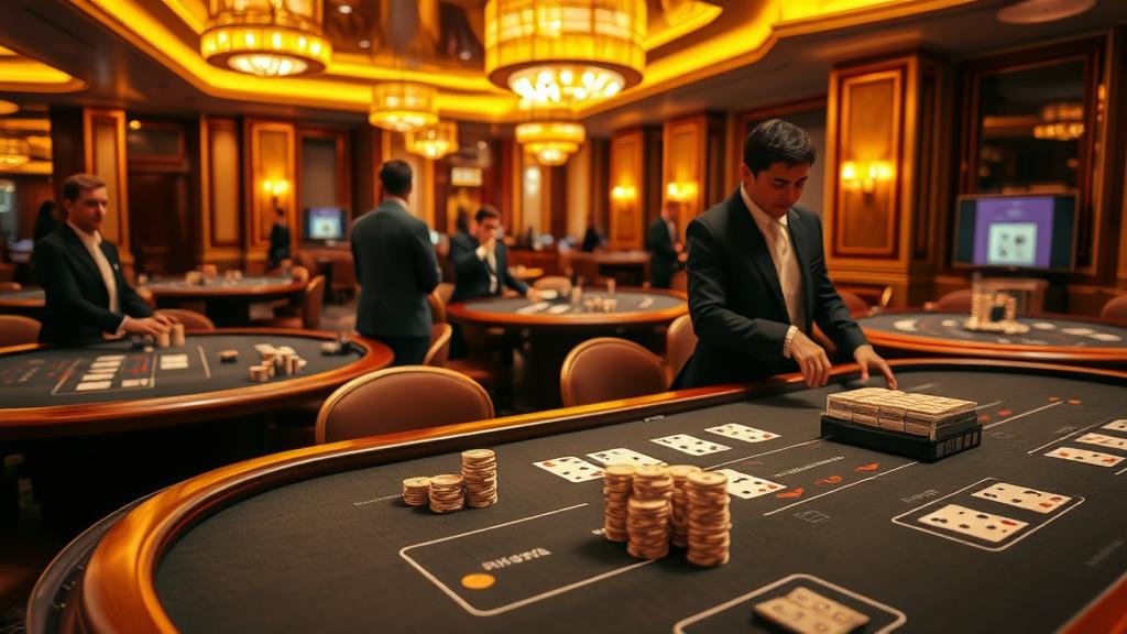 ตัวอย่างเค้าไพ่บาคาร่าสามติด