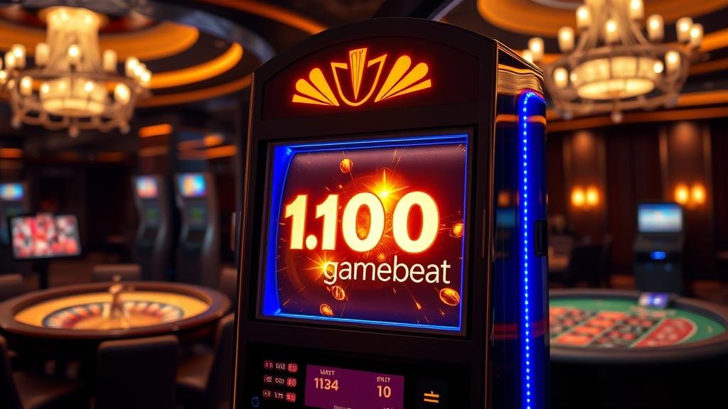 มือถือแสดงเกมสล็อต GameBeat พร้อมตัวคูณสูง