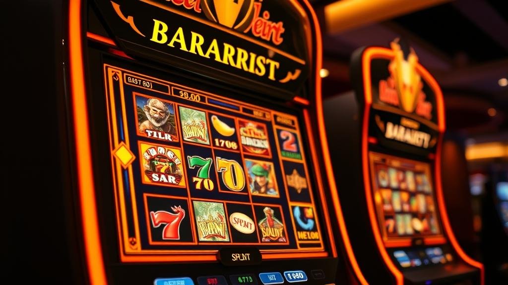 หน้าจอเกมสล็อตแสดงรอบโบนัสและการซื้อฟีเจอร์