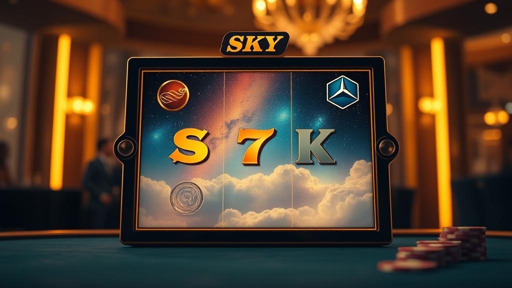 สัญลักษณ์สล็อตธีมท้องฟ้า