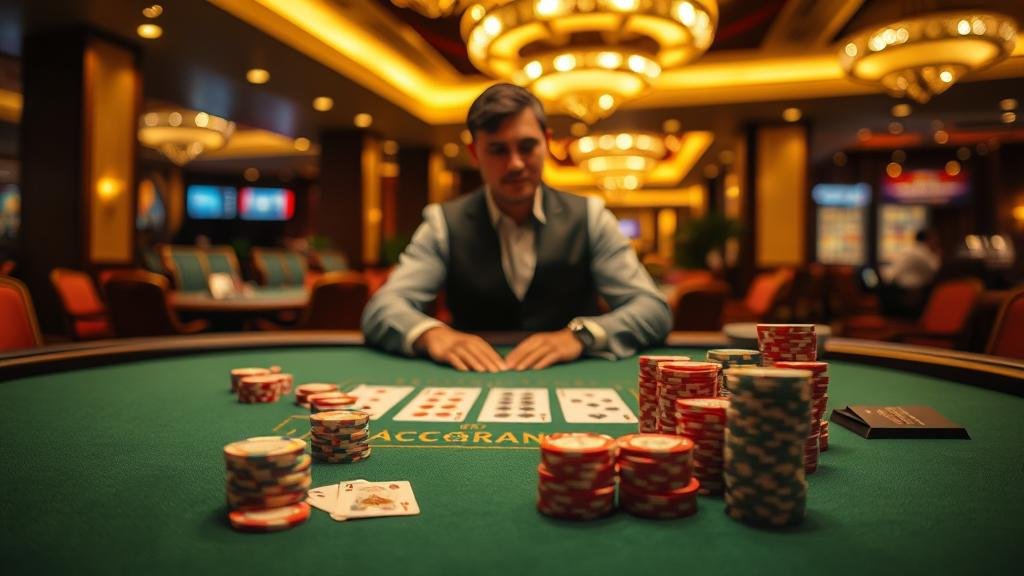 ไพ่บาคาร่าและบรรยากาศการเล่น