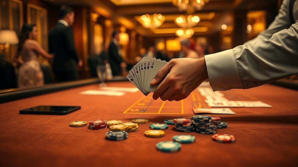 ภาพแสดงเค้าไพ่บาคาร่าแบบต่างๆ เช่น มังกรและปิงปอง