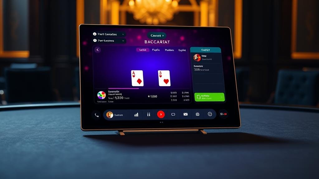การเล่นบาคาร่าออนไลน์บนแท็บเล็ต