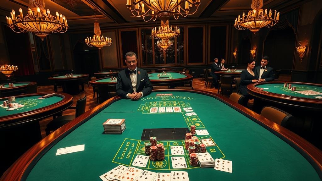 การเล่นบาคาร่าหลายโต๊ะบนหน้าจอเดสก์ท็อป