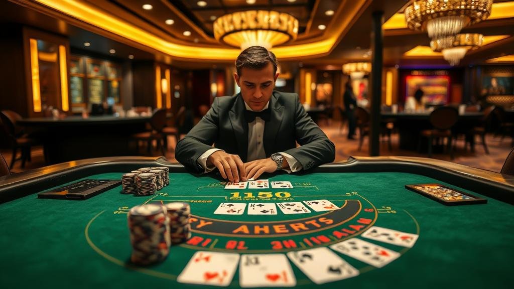 หน้าจอแสดงสถิติและเปอร์เซ็นต์ห้องฟ้าในบาคาร่า