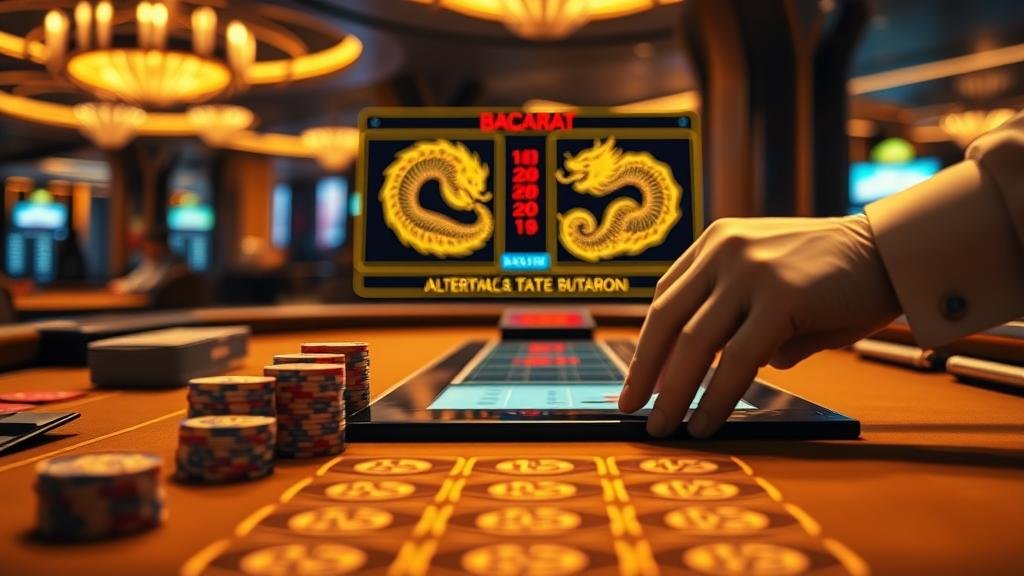 บรรยากาศการเล่นบาคาร่าในยามค่ำคืน