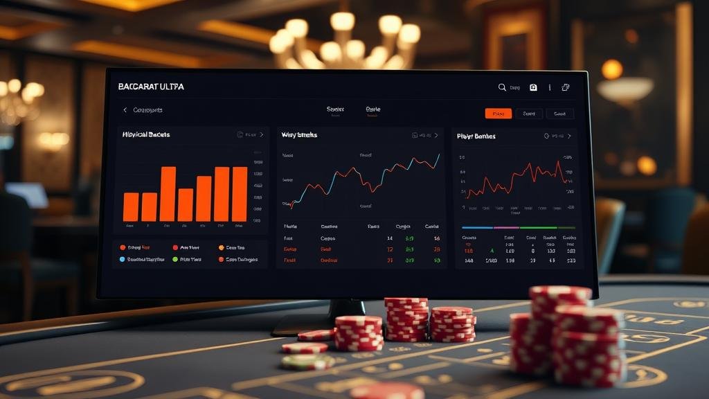 กราฟสถิติและเค้าไพ่ บาคาร่า Ultra