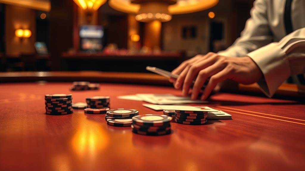 นักพนันกำลังพิจารณาเกมบาคาร่า