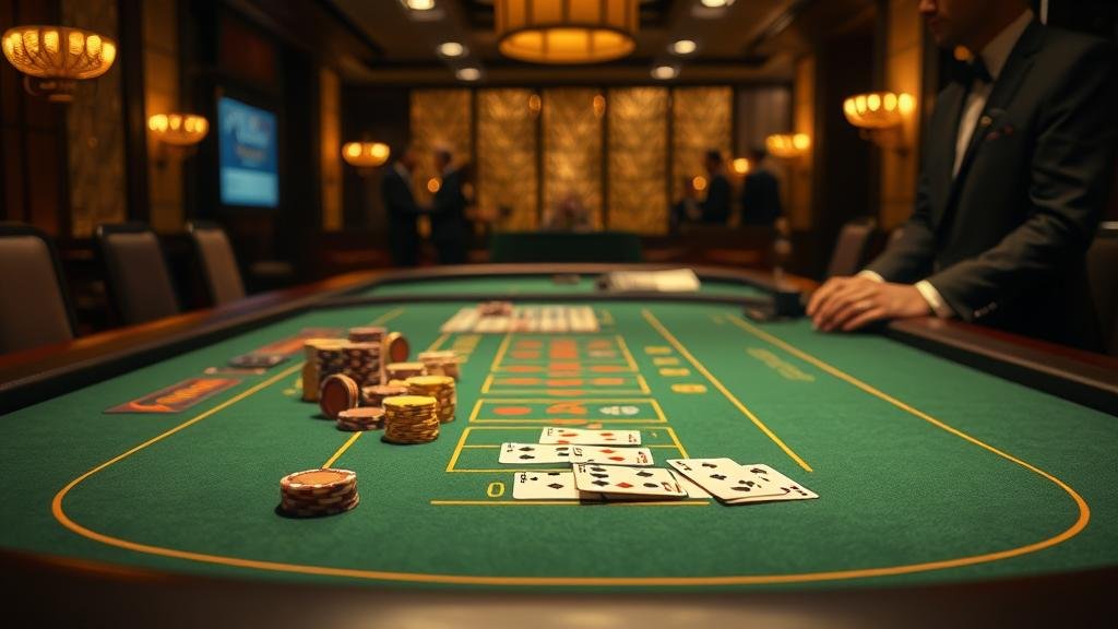 การ์ดบาคาร่าในรองเท้าพร้อมตารางสถิติ