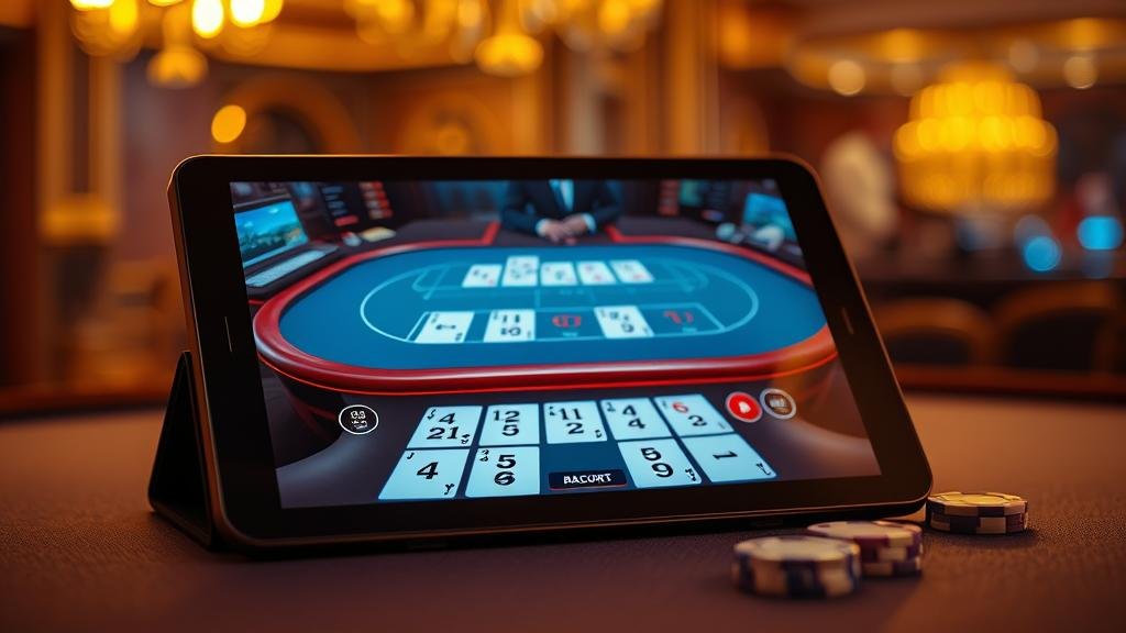 การเดินเงินบาคาร่าด้วยสูตรฟีโบนัชชีบนแท็บเล็ต