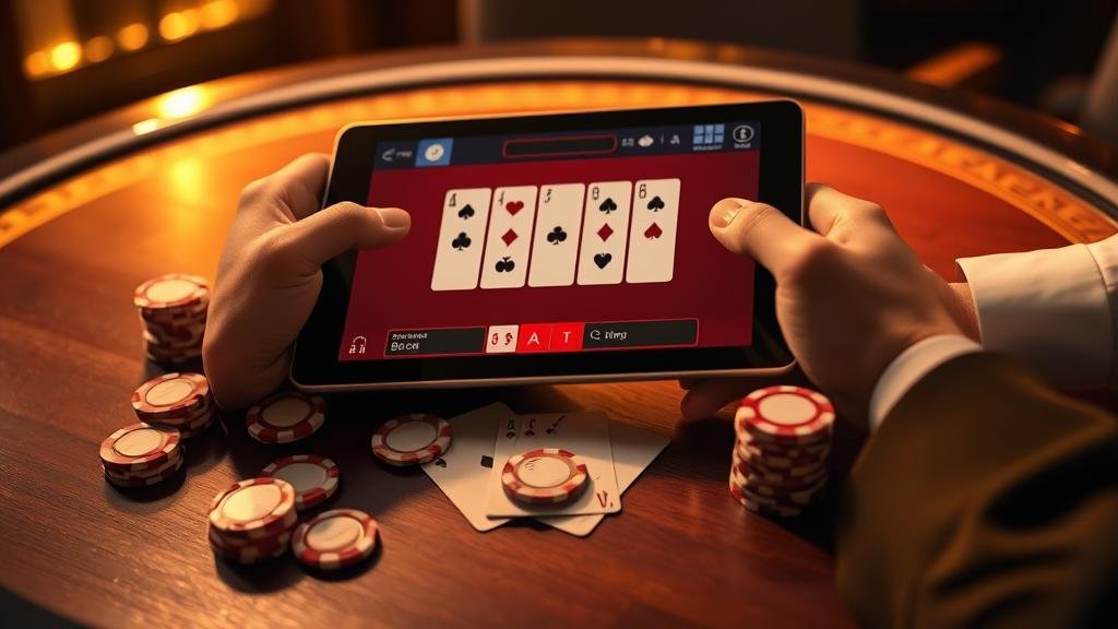 บาคาร่าสด: ทริคคำนวณไพ่บนแท็บเล็ต Android/iOS ฉบับเพื่อนซี้