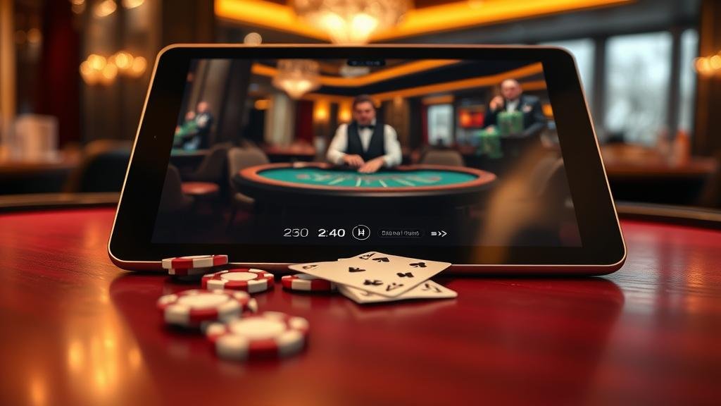 การทดสอบสูตรบาคาร่าบนแท็บเล็ต iOS