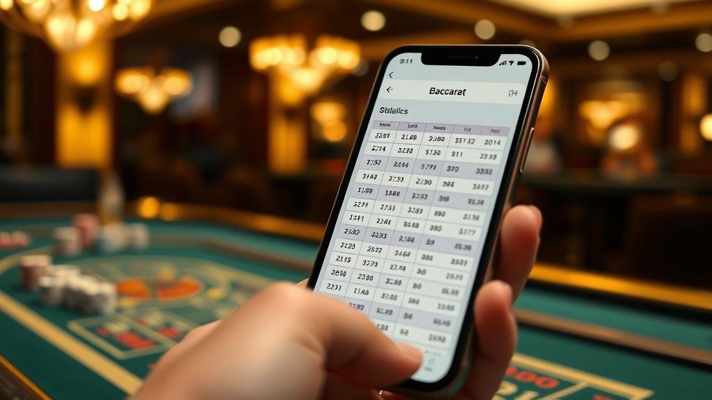 การเล่นบาคาร่าบน iPad พร้อมวิเคราะห์สถิติ