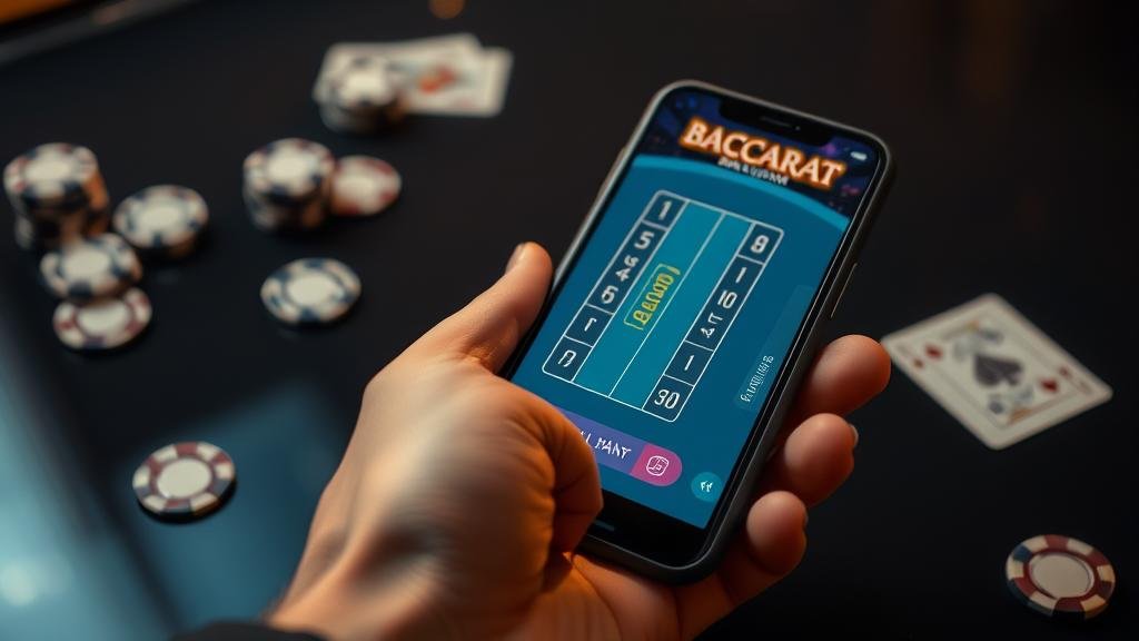 การเล่นบาคาร่าบนแท็บเล็ต iPad