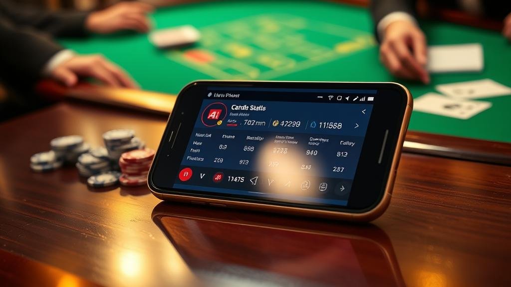 การเล่นบาคาร่าบนแท็บเล็ตพร้อมวิเคราะห์สถิติ