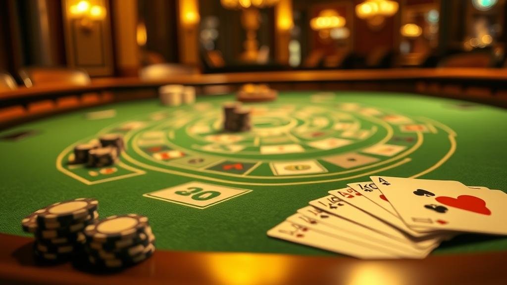 หน้าจอแสดงตัวเลือกการเดิมพันบาคาร่า