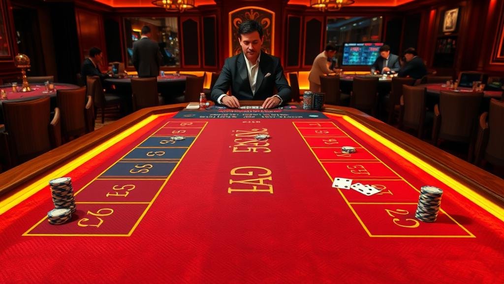 ตัวอย่างเค้าไพ่บาคาร่า ลูกปัด และถนนใหญ่